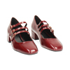 Décolleté bordeaux con tacco di 4 cm