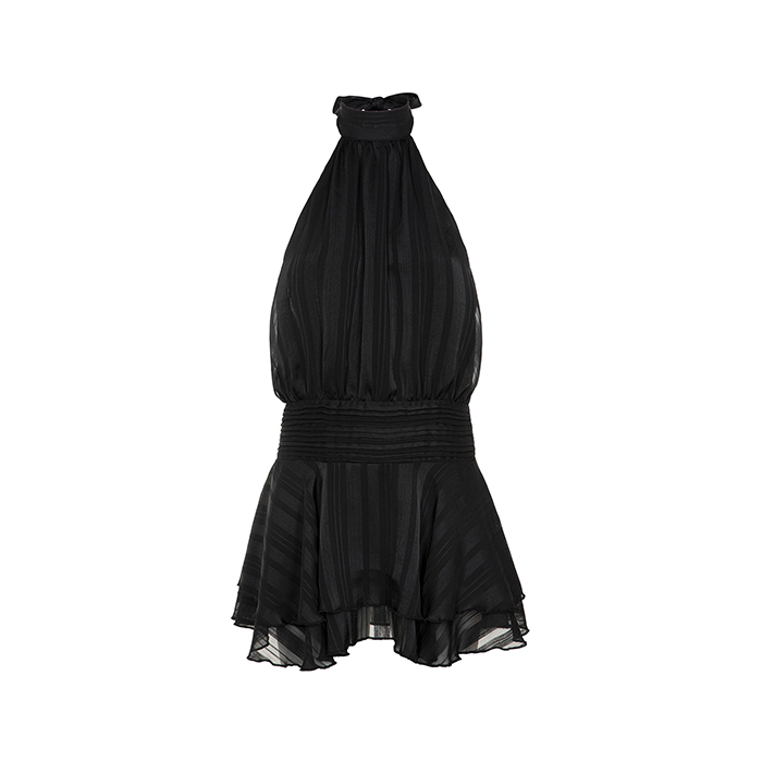 Vestido negro con detalles elegantes