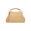 Minibag beige in rafia