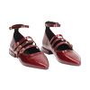 Ballerine lucide bordeaux da donna