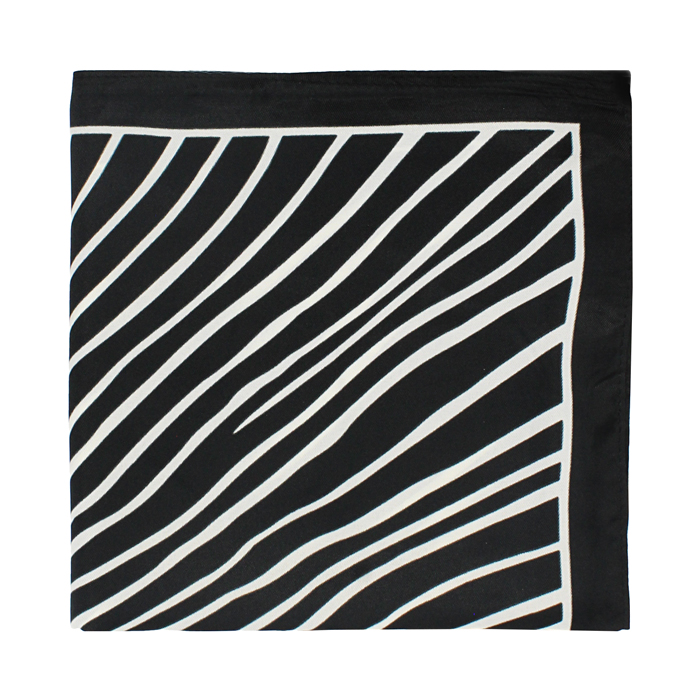 Foulard da donna nero-bainco