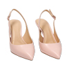 Décolleté slingback nude, tacco 7,6 cm