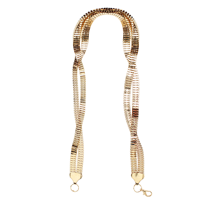 Ceinture en métal doré avec détails