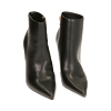 Bottines noires, talon 10,5 cm 