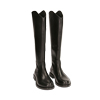 Bottes noires en cuir