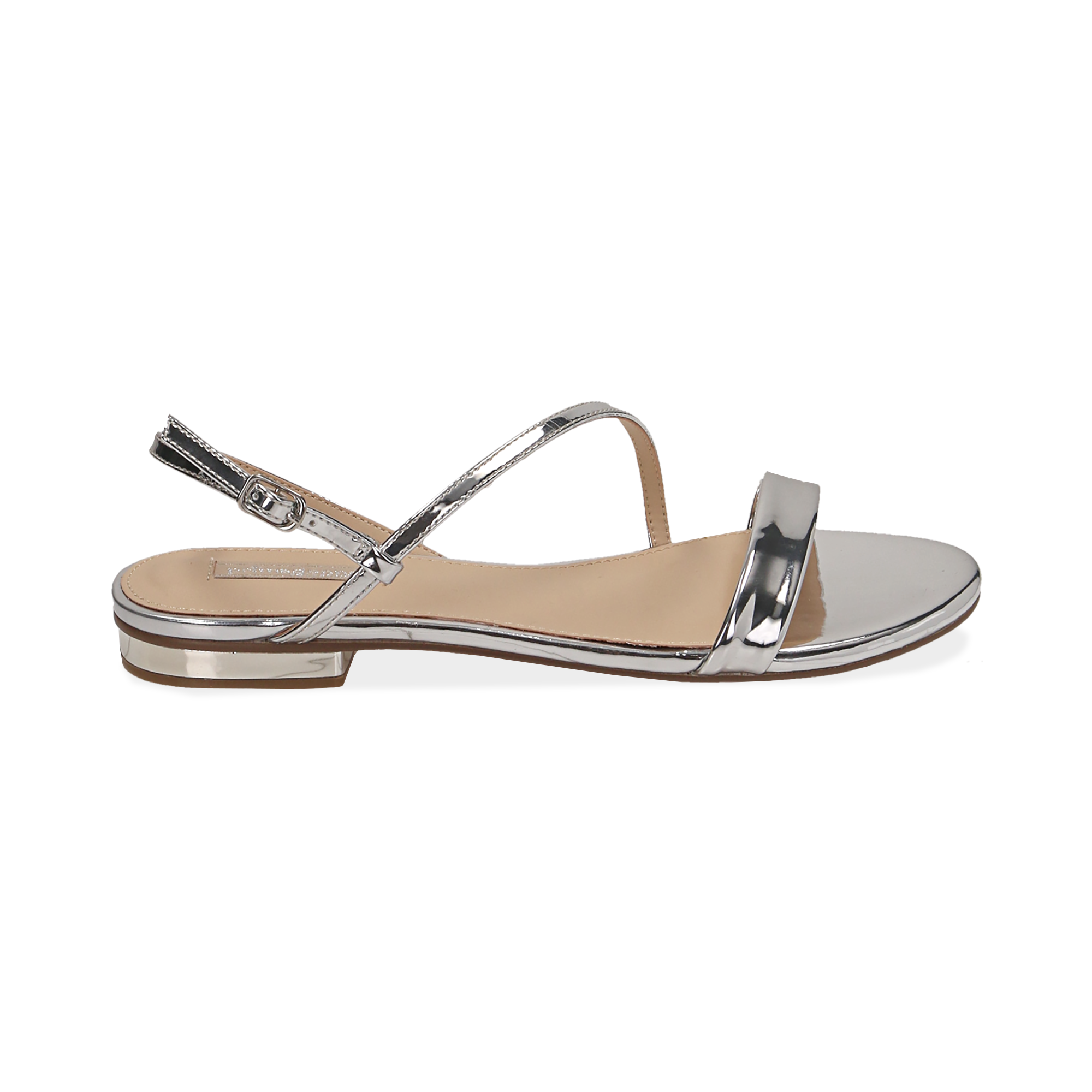 Sabot | Sandali Flat Argento In Eco-Pelle Snake Print Silver | Primadonna  Collection Femme « Hylia