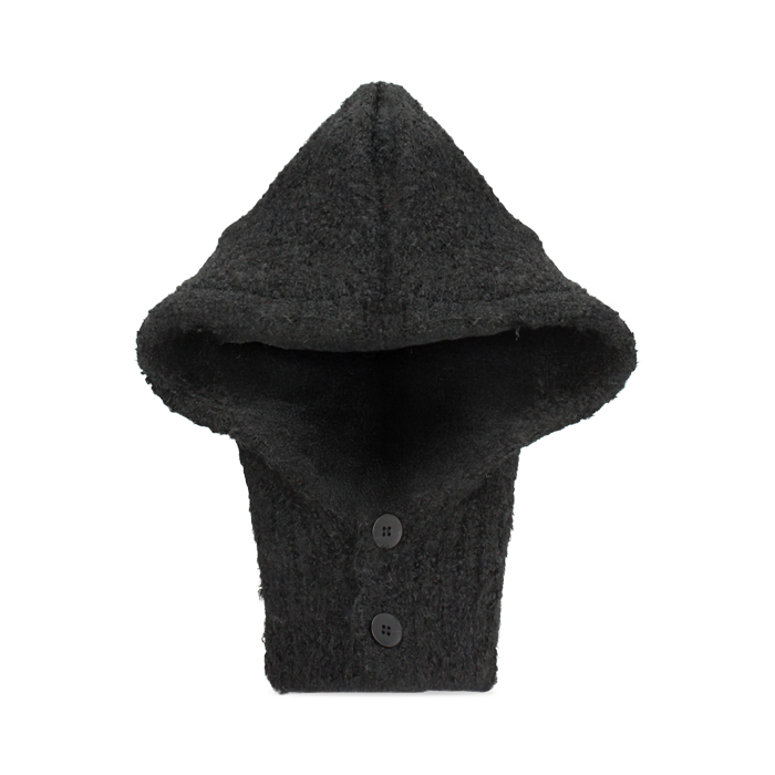 Chapeau élégant en tissu noir