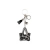 Porte-clé noir-léopard sac à main