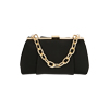 Mini bag nera in tessuto