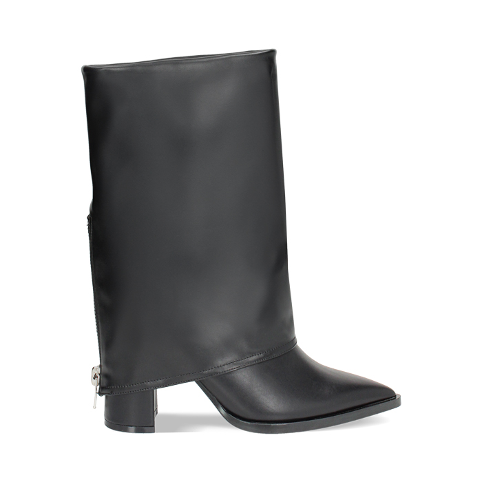 Bottines noires avec talon de 9,5 cm pour une touche audacieuse