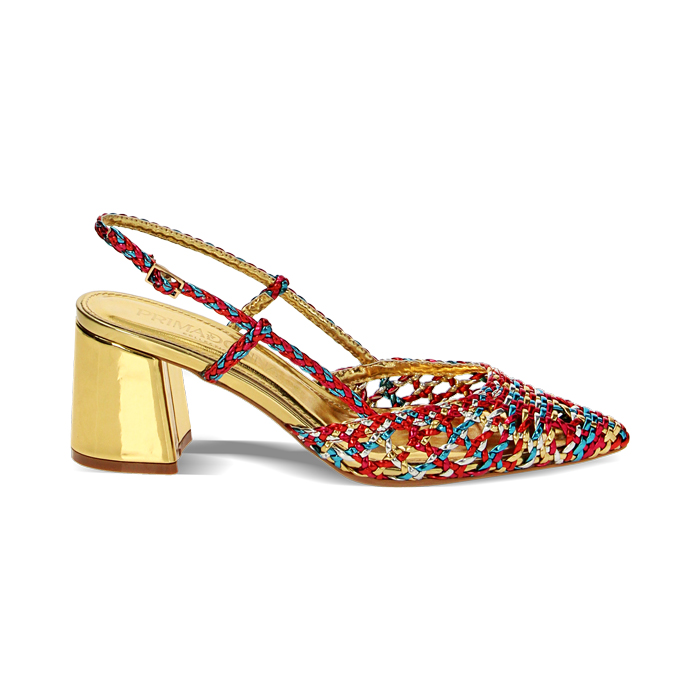 Zapatos de salón multicolor laminados