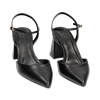 Escarpins slingback noirs talon large