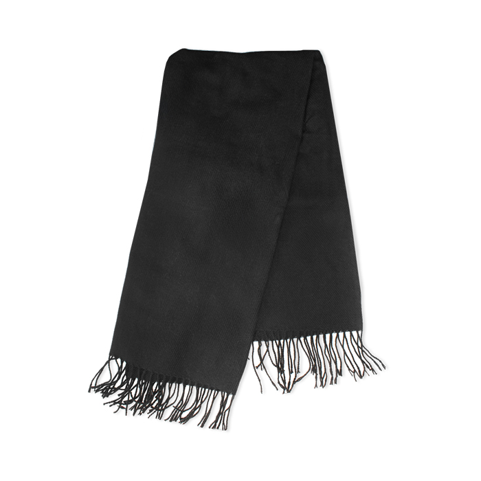Sciarpa in tessuto nero da donna