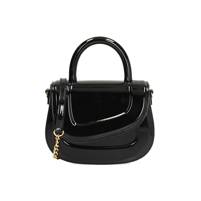 Mini bag nera con tracolla removibile