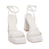 Sandali bianchi, tacco 10 cm