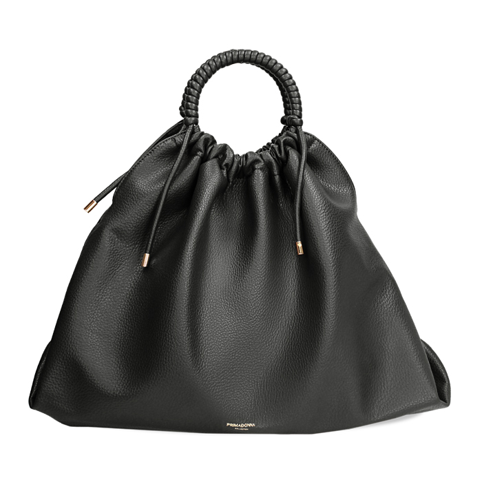 Sac à main noir avec 3 poches et design moderne