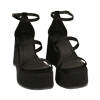 WOMEN SHOES WEDGE LYCRA NERO