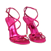 Sandali fucsia con tacco 9,6 cm