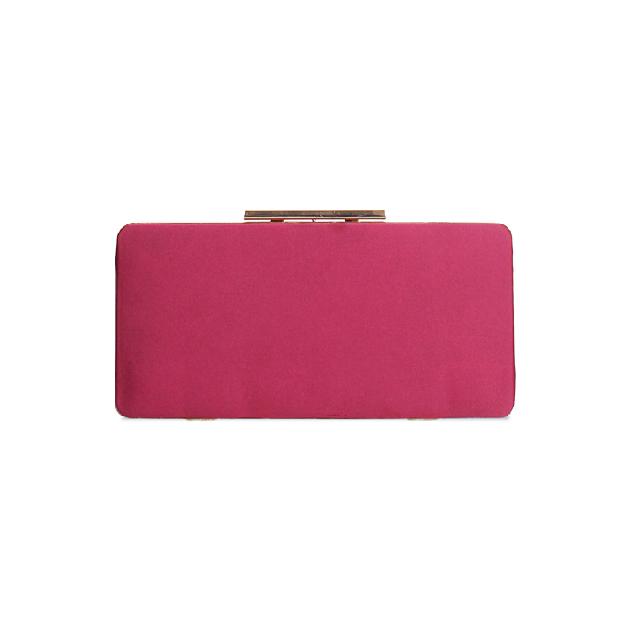 Clutch bordeaux con tracolla removibile