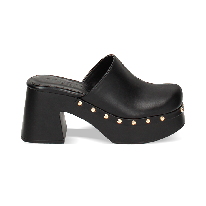 WOMEN SHOES CLOG SYNTHETIC NERO