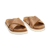 Sandali bassi donna marroni in raffia