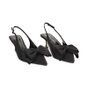 D&eacute;collet&eacute; slingback nere tacco 5 cm