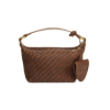 Mini bag testa di moro in materiale intrecciato