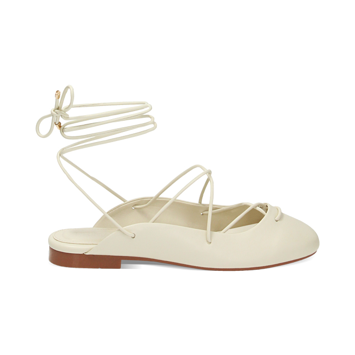 Bailarinas slingback crema