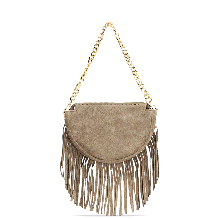 BORSA MINI BAG CAMOSCIO TAUP