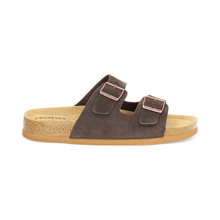 Fussbett femme marron foncé en daim