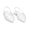 Ballerine slingback bianche in naplack