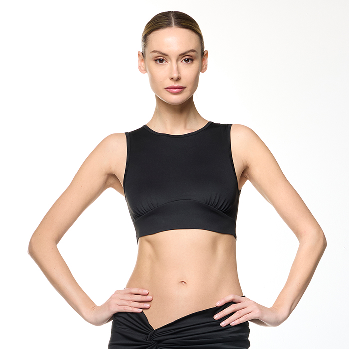 ABBIGLIAMENTO TOP DONNA LYCRA NERO