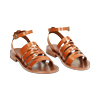 WOMEN SHOES FLAT COW LEATHER COGN
