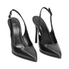 Décolleté slingback nere, tacco 10 cm