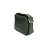 Borsa a tracolla verde con doppia tasca interna