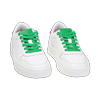 Sneakers bianco-rosso