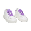 Sneakers bianco-viola