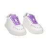 Zapatillas blanco-morado