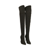 Stivali overknee nero in lycra, tacco 10,5 cm