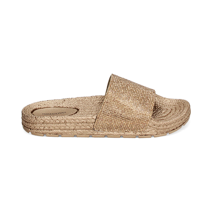 Sandali mare oro con pietre