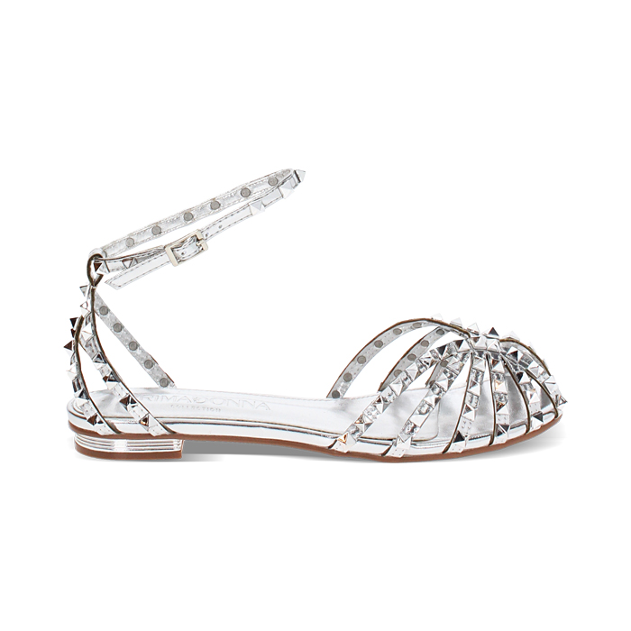 Ballerine slingback donna argentate