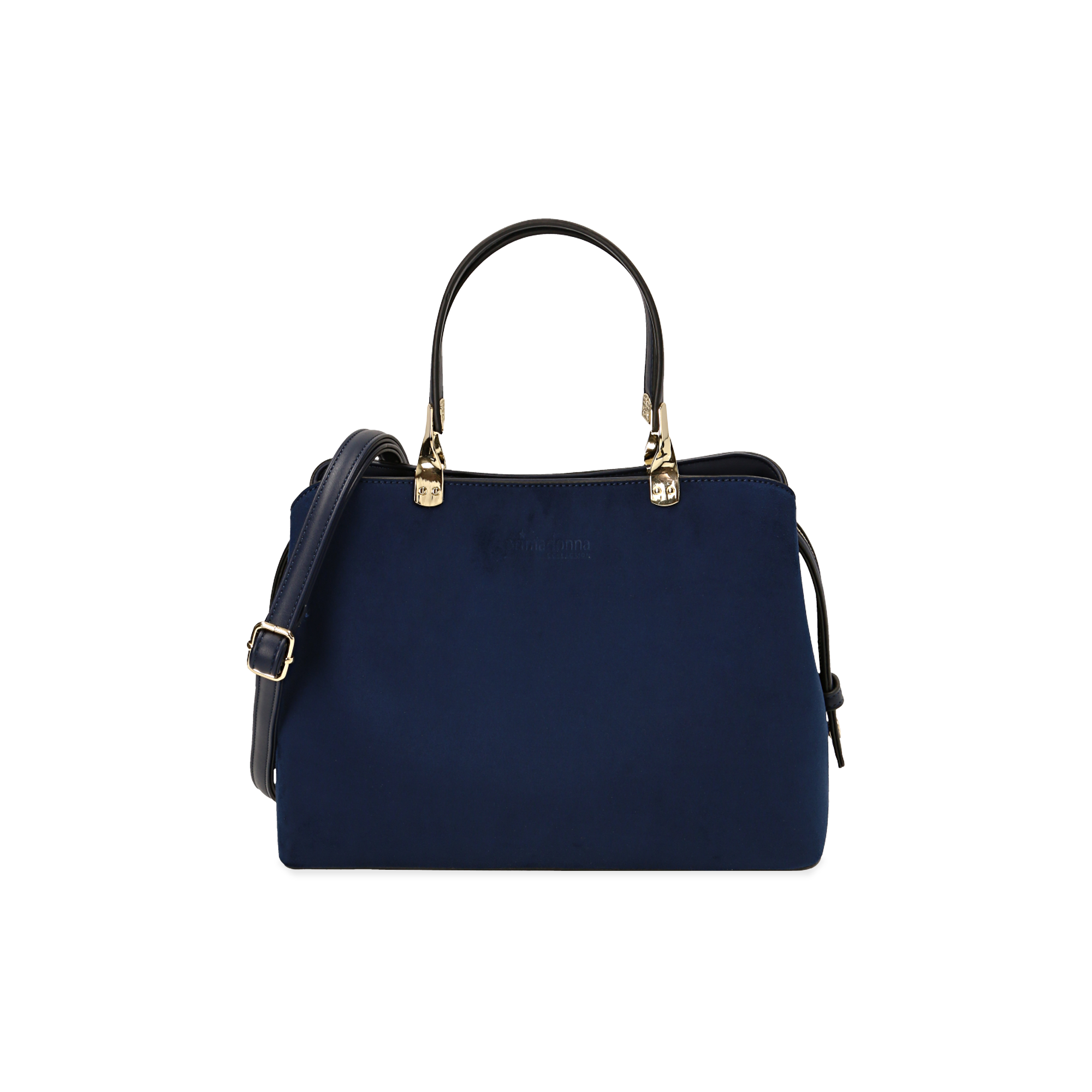Borsa media blu in microfibra | Primadonna Collection