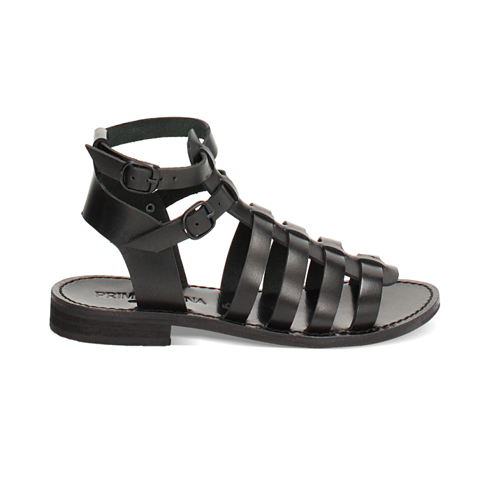 WOMEN SHOES FLAT COW LEATHER NERO