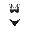 Bikini negro con glitter