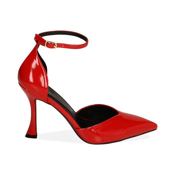 Decollete donna rosse in naplack tacco 9 5 cm Primadonna Collection