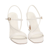 Sandali bianchi, tacco 9,5 cm