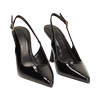 Escarpins slingback noirs vernis