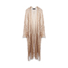 Poncho donna oro in tessuto
