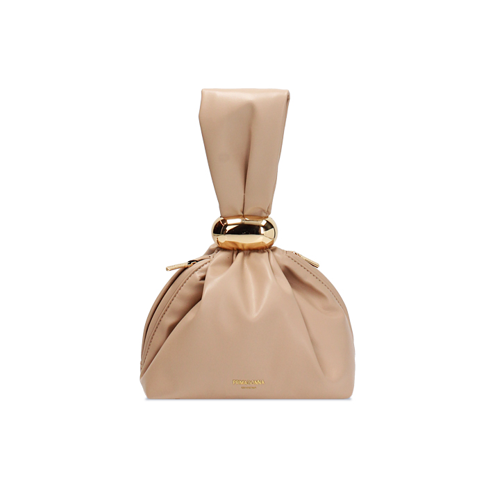 Mini bag beige con dettagli eleganti