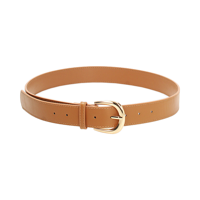 Cintura donna cognac classica